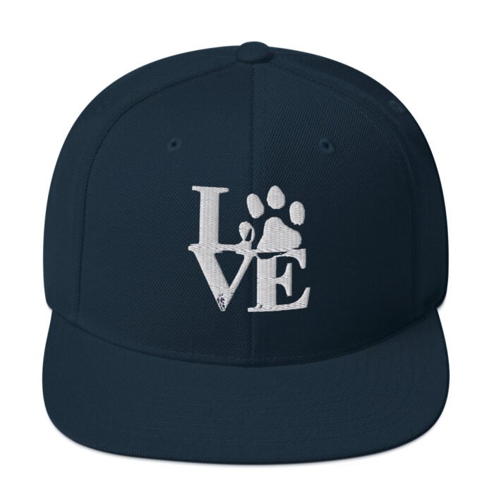 Dog Love Snapback Hat - Image 2