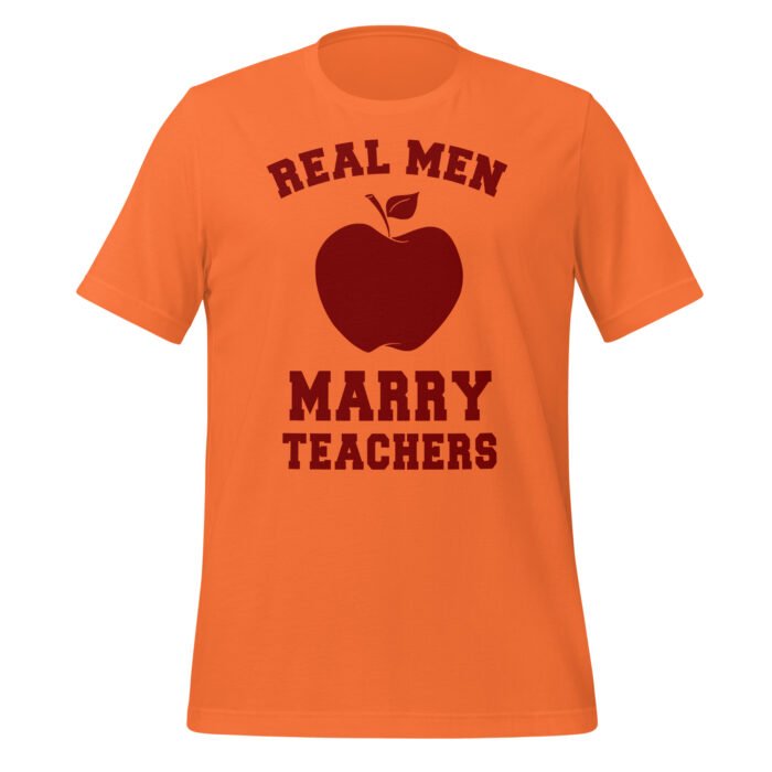 Real Men Marry Teachers T-shirt - Image 4