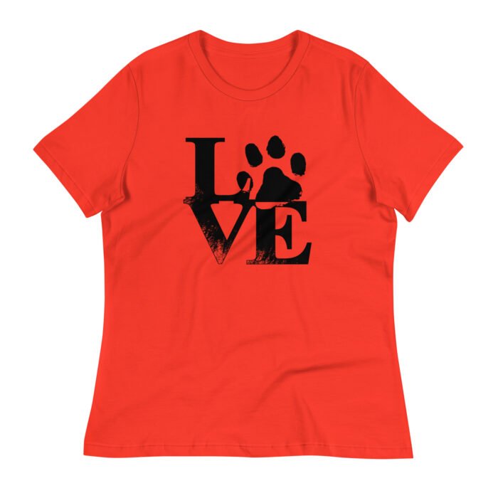 Women's Dog Love Relaxed T-Shirt - Image 3